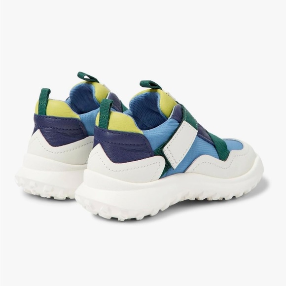 NEW Camper Sneakers White Blue Green Velcro Size EU36/US5.5-6 - Picture 2 of 6